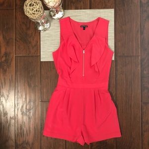 Express Pink Ruffle Romper